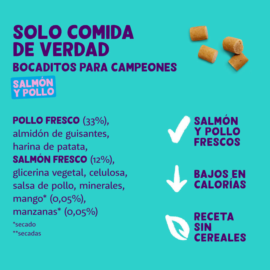 50 g Edgard & Cooper Bocaditos Mini de Salm&oacute;n y Pollo para perros, , large indicador imagen numero 5